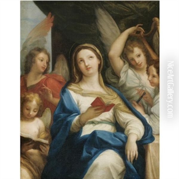 The Madonna Surrounded By A Heavenly Host - view 1