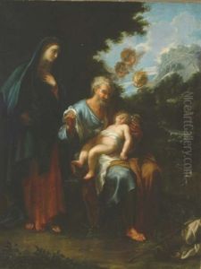 The Rest On The Flight Into Egypt by Carlo Maratta or Maratti