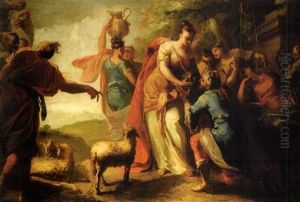 Jupiter And Antiope by Carlo Maratta or Maratti