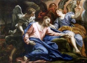 Le Christ Au Mont Des Olives by Carlo Maratta or Maratti