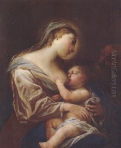 Maria Mit Kind Und Joseph by Carlo Maratta or Maratti