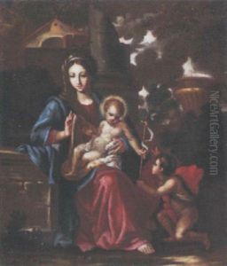 The Madonna And Child With The Infant Saint John The Baptist by Carlo Maratta or Maratti