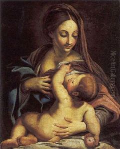 Madonna Con Bambino by Carlo Maratta or Maratti
