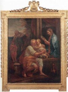 The Holy Family With Saints Elizabeth And John The Baptist