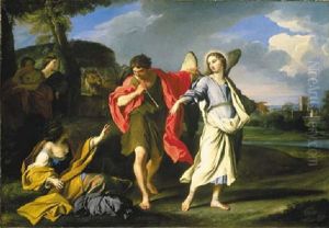 Tobias And The Angel by Carlo Maratta or Maratti