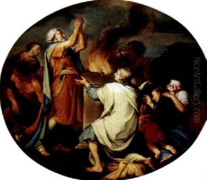 The Sacrifice Of Noah by Carlo Maratta or Maratti