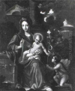 The Madonna And Child With The Infant St. John The Baptist by Carlo Maratta or Maratti