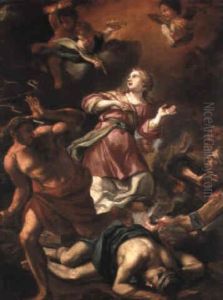 A Thunderbolt Destroying The Wheel Of St. Catherine Of Alexandria