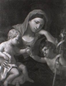 The Madonna And Child With The Infant St. John by Carlo Maratta or Maratti