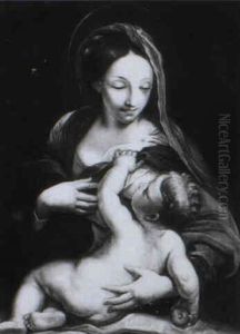Madonna And Child by Carlo Maratta or Maratti