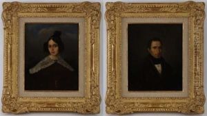 Portrait D'homme (+ Portrait De Femme; Pair) by Philippe Marbeau