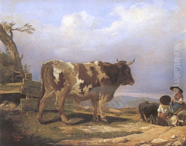 Paysannes Et Leur Vache - view 1