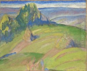 Voralpenlandschaft by Franz Marc
