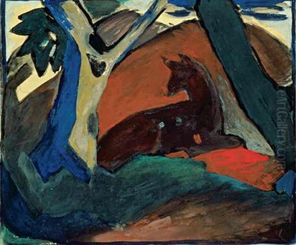Kauerndes Reh - view 1