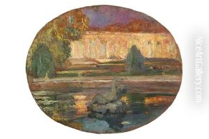A French Garden by Pierre Amede Marcel-Beronneau