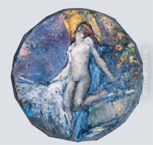 Lea Et Le Cygne by Pierre Amede Marcel-Beronneau