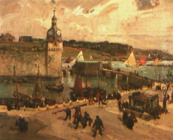 Animation Sur Les Quais Devant La Ville Close De Concarneau - view 1