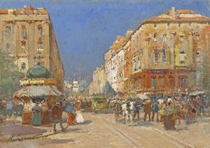 Paris At Midday by Marcel-Lenoir (Jules Oury)