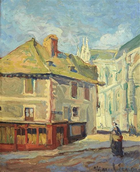Bretonne Dans Une Rue De Village - view 1