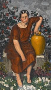 Femme Assise Avec Cruche by Marcel-Lenoir (Jules Oury)