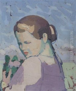 Frauenportrait by  Marcel-Lenoir (Jules Oury)