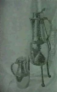 Stilleben Mit Kupferkannen Stilleben Mit Kupferkannen