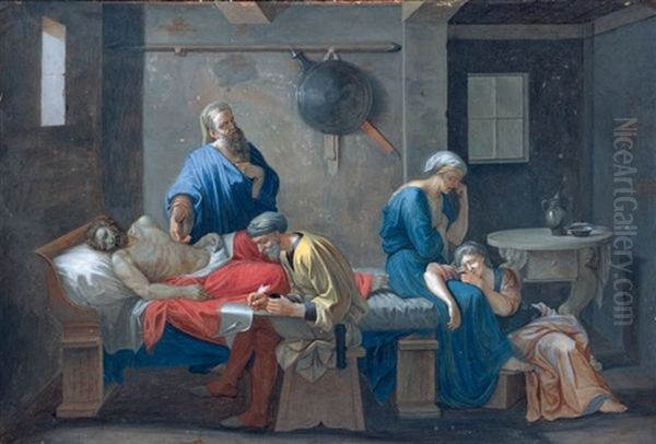 Le Testament D'eudamidas (after Poussin) - view 1