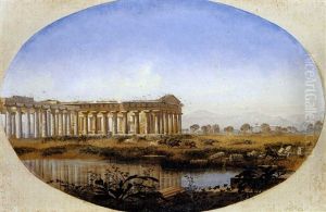 Veduta Di Paestum by Henri Marcette