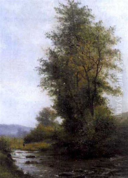 Fluslandschaft Mit Baum - view 1