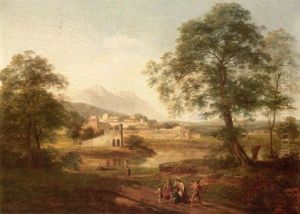 A Classical Landscape With Belisarius Amongst Peasants