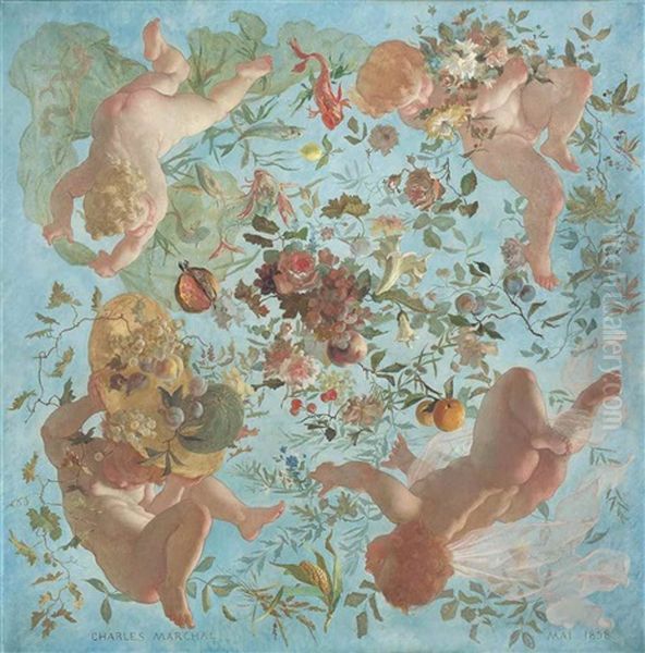 Disporting Putti - view 1