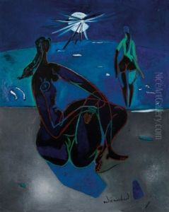 Baigneuses Dans La Lumiere, Mediterranee