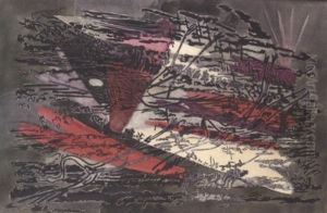 Respiration Marine Aux Flamants No.3 by Andre Marchand