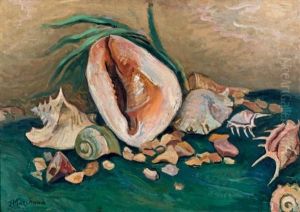 Nature Morte Aux Coquillages by Jean Hippolyte Marchand