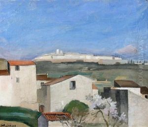 La Colle Sur Loup A L'horizon by Jean Hippolyte Marchand