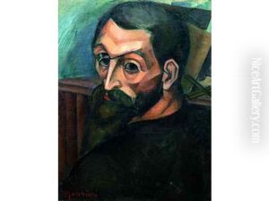 Autoportrait (+ Nature Morte, Verso) by Jean Hippolyte Marchand
