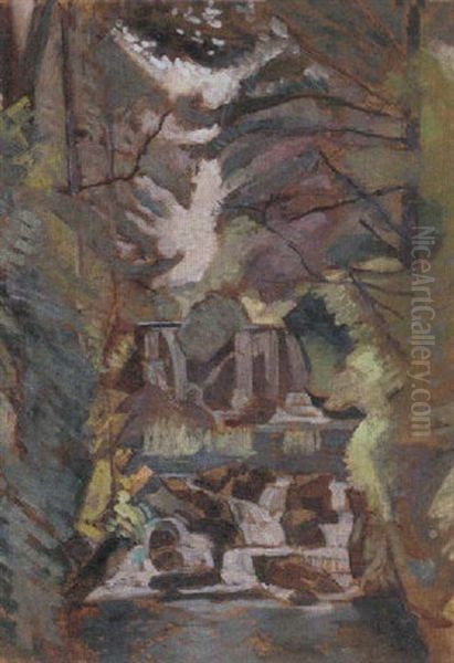 Petit Cascade Dans Une Foret - view 1