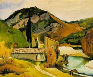 The Hill Near Cagnes by Jean Hippolyte Marchand