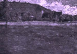Sommerliche Feldlandschaft Mit Kleinem Schlos by Jean Hippolyte Marchand