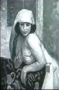 Femme Au Turban by Jean Hippolyte Marchand