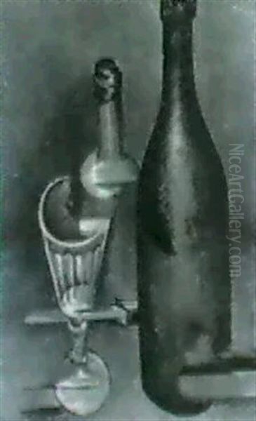 Stilleben Mit Flaschen Und Glas - view 1