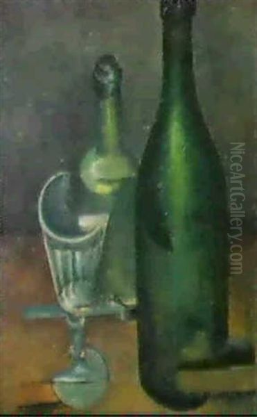 Stilleben Mit Flaschen Und Glas - view 1