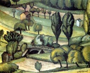 Paysage Aux Peupliers