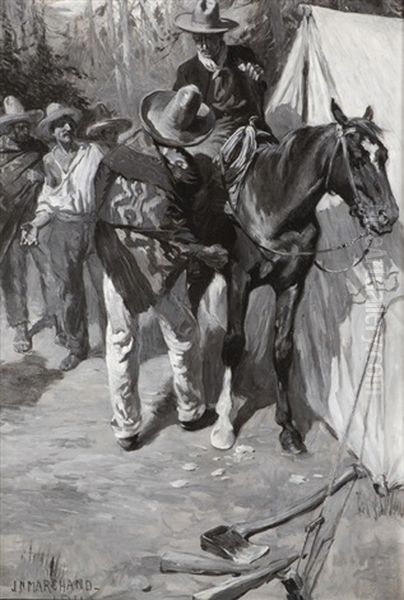 Cowboys And Vaqueros Having A Dispute - view 1
