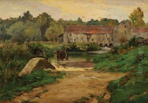 Les Bords Du Loing A Souppes, Le Moulin De Beaumoulin