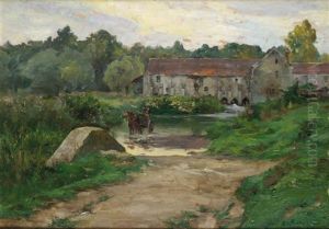 Le Gue Du Moulin De Beau-moulin Pres De Nemours