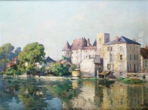 Le Chateau De Nemours by Ernest Gaston Marche