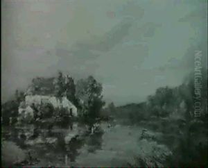 Flusslandschaft by Ernest Gaston Marche