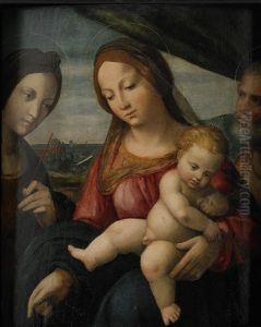 Jungfru Maria Och Jesubarnet by Girolamo Marchesi da Cotignola