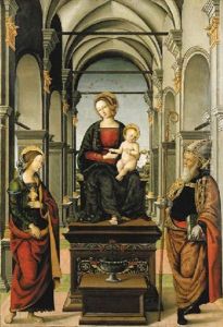 The Madonna And Child With Saints Mary Magdalen And Augustine